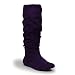 Slouch Mid Calf Micro Suede Boot Deep Purple
