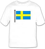 T-shirt with Sweden, flag, Swedish