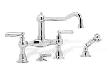 Blanco 157-143-CR Terra Bridge Kitchen Faucet, Chrome