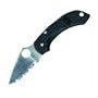 Spyderco Dragonfly Lightweight Serrated Edge Knife,Black