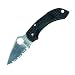 Spyderco Dragonfly Lightweight Serrated Edge Knife,Black