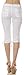 Helium London Womens Stretch Poplin Cargo Capri with Web Belt