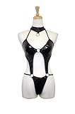 Exposed by Magic Silk Liquid Onyx Teddy with Rings, S/M, Black