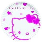 10 assiettes Hello Kitty Roses