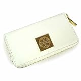 (�g���[�o�[�`)Tory Burch �E�b�h���S�v���[�g�t �W�b�v�A���E���h�����z [LOUIISA ZIP CONTINENTAL] 20105017 �z���C�g ���s�A���i