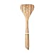 Natural Elements Acacia Wood Slotted Spatula with Silicone Grip Band