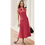 AUSTIN REED BUTTON FRONT LINEN DRESS at Austin Reed