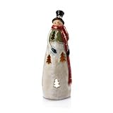Elements Tall Snowman Tealight Holder