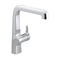 KOHLER K-6333-CP Evoke Single Control Kitchen Sink Faucet, Polished Chrome