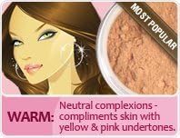 STARTER KIT w/ MINI BRUSH SET Vegan Mineral Makeup Bare Skin Powder Foundation by Sweet Face Minerals (Warm)