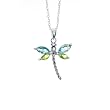 FOJO's Aqua & Peridot Dragonfly Pendant