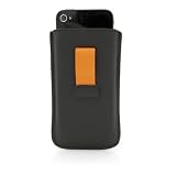 Tech21. iSlip borsa in pelle con d3oTM nero Gr��e M iPhone 4 Legend X6 E72 B7330 i900 Odi Tech21