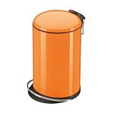 Hailo 0516-580 Design Tret-Abfallsammler Trento® TOPdesign 16, Mandarine