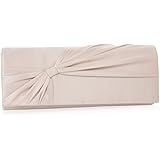 Damara Womens Large Satin Bowknot Prop Wedding Bridal Evening Clutch Bags
