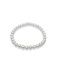 Bling Jewelry Flower Girl Genuine Freshwater Pearl Stretch Bracelet Childrens Wedding Jewelry