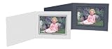 Cardboard Photo Folders w/Foil Border 8x6 Horizontal (25 Pack)