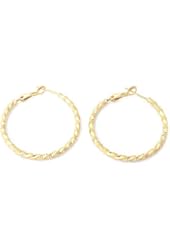 Followmoon 18K Gold Plated Women's Hoop Earrings