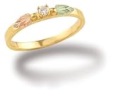 Women's Landstrom's Black Hills Gold Diamond Ring