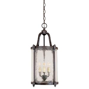 World Imports Lighting 1663-89 Old Sturbridge 3-Light Indoor Outdoor Hanging Lantern,... by 