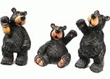 Decorative Welcome Waving Willie Bear Cub Figurine Figure Collectible Collectable (Great For Desk Or Shelf) 3 (Single Assorted Style)