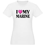 I Heart ( Love ) My Marine Jr. Jersey T-Shirt