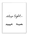 Stupell Home DÃ©cor Sleep Tight Eyelash Minimalist Illustration Wall Plaque Art, 10 x 0.5 x 15, Proudly Made in USA