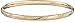 Amazon Collection 14k Yellow Gold Diamond-Cut Bangle Bracelet (5mm)