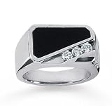 14k White Gold Modern Class 0.30Ct Mens Diamond Ring 314%2BT21MCeL. SL160 14k White Gold Modern Class 0.30Ct Mens Diamond Ring