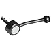 Carbon Steel Angled Adjustable Handle with Ball Knob, Threaded Stud