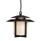 Elk Lighting 42172/1 Kanso 1 Light Outdoor Pendant In Hazelnut Bronze