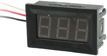Dimart DC 0-100V 3-Wire Mini Red LED 3-Digit Volt Voltage Panel Meter Voltmeter