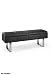 Soho Delfino 36w Storage Bench, 36W, BLACK LEATHER