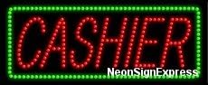 Cashier LED Sign
