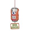 Funny "Beer Hunter" Hunting Beer Can Christmas Ornament 3.5"