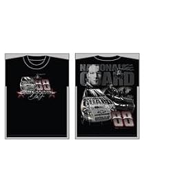 Dale Earnhardt Jr #88 Chase Authentics Black 3 Doors Down Citizen Soldier National Guard Shirt Size Large