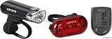 Cateye HL-EL135/TL-LD130/VEL05 Headlight, Rear Light and Bicycle Computer Combo Pack
