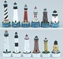 East Coast And Great Lakes Lighthouse Chess Set, King:3-1/2" - Chess Chessmen