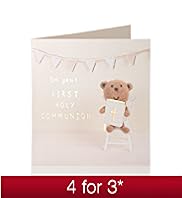 Antony Bear Communion Card