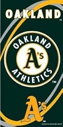 Oakland Athletics Fiber Reactive Pool/Beach/Bath Towel (Team Color)