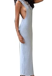 Sleeveless Spring Summer Winter Checkered Print Lace Jersey/Polyester/Spandex Maxi Dress 