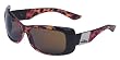 Angel Eyewear Black to Tort AURA Womens Sunglasses with Brown Polarized Lenses