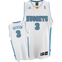 Adidas Denver Nuggets Allen Iverson Youth (Sizes 8-20) Swingman Home Jersey Small