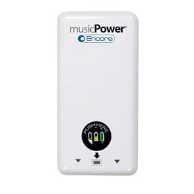 MusicPower Encore Dual Port USB AC Charger with Rechargeable Extended Battery #0900-72 by MusicPower
