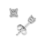 .50 Ct Princess Cut C.Z. Diamond Stud Earrings Bridal Silver Jewelry (Nice Valentine's Day Gift Special Sale)