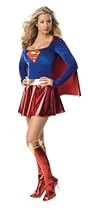 Sexy One Piece Supergirl Costume Adult Medium 10-14
