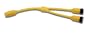 Marinco 154AY Marine Electrical Shore Power "Y" Adapter (50-Amp 125/250-Volt Locking Male to Double 50-Amp 125-Volt Locking Female with Sealing Collar System, Yellow)