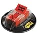 Post-it Flags Desk Grip Dispenser, "Sign Here", 1 Inch Red, 200 Flags