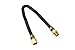 Dreffco 24'' x 1/2'' High Capacity Gas Flex Line - Premium Quality Black Non-Whistle Fire Pit, Fireplace, Dryer Gas Line - Perfect Gas Line for NG or LP Fire Pits - Versatile Usage - Easy Installation