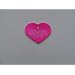 Pet Id Tag/deluxe - Small Pink Heart