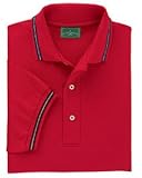 Ringspun Cotton Pique Polo with Striped Trim